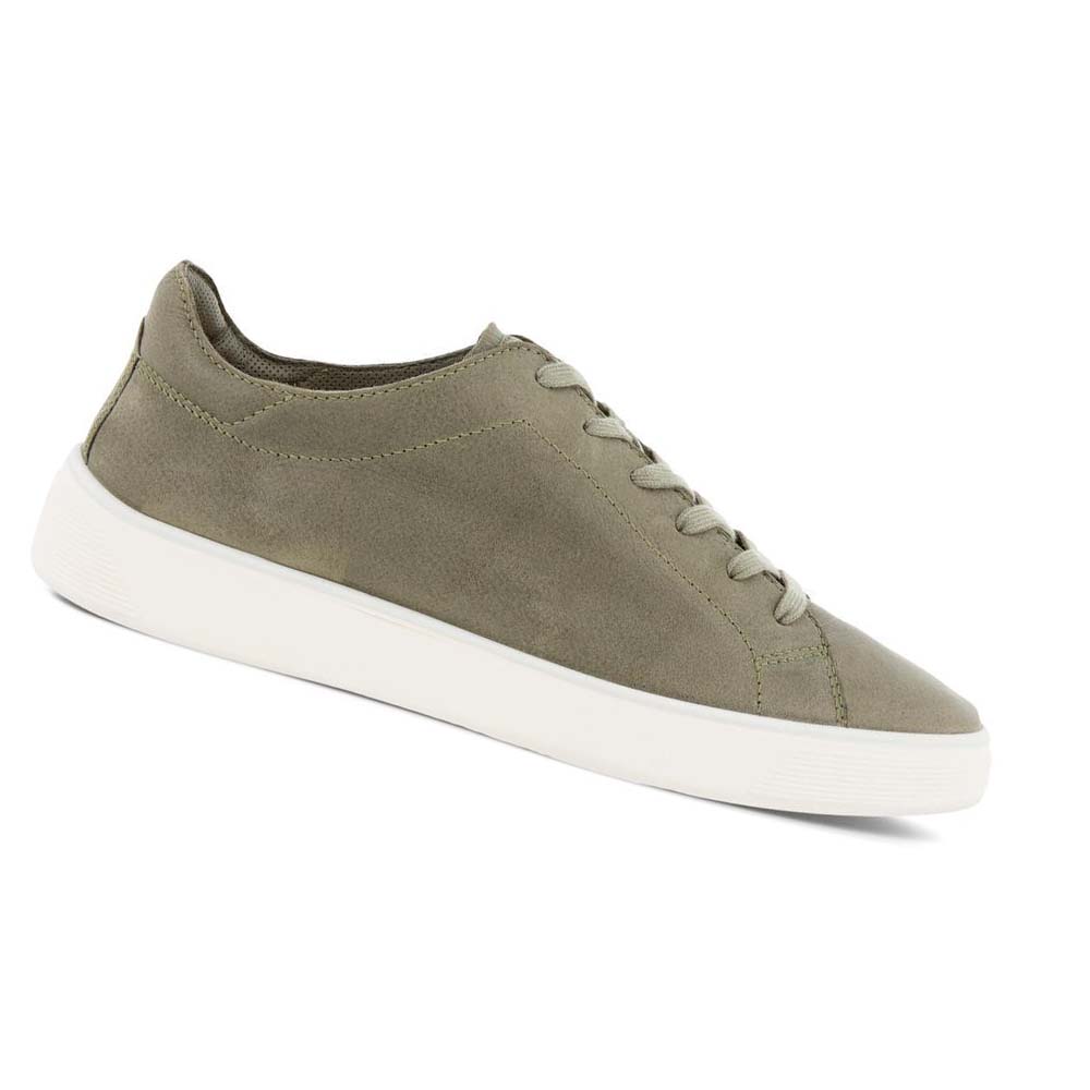 Ecco Street Tray Retro 2.0 Joggesko Herre Olivengrønne | NO 665BEX